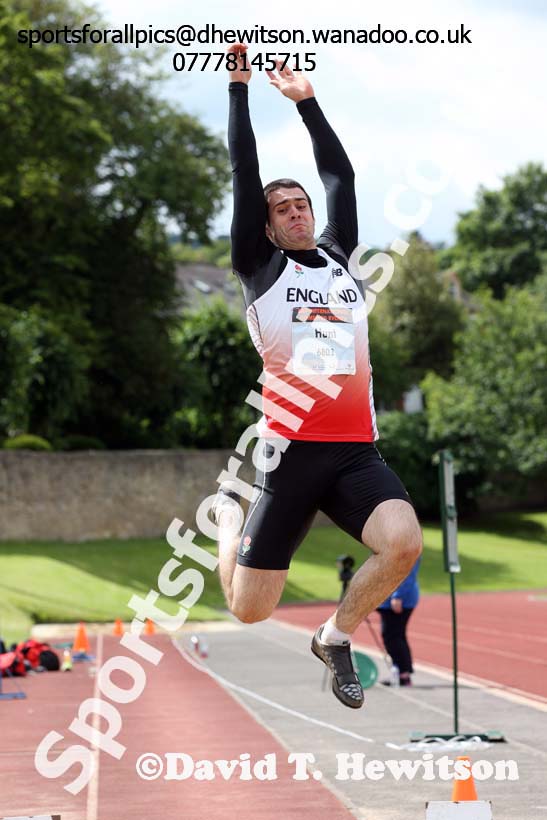 Senior mens long jump, EAP International Combined Events, Hexham Northumberland. Photo: David T. Hewitson/Sports for All Pics
